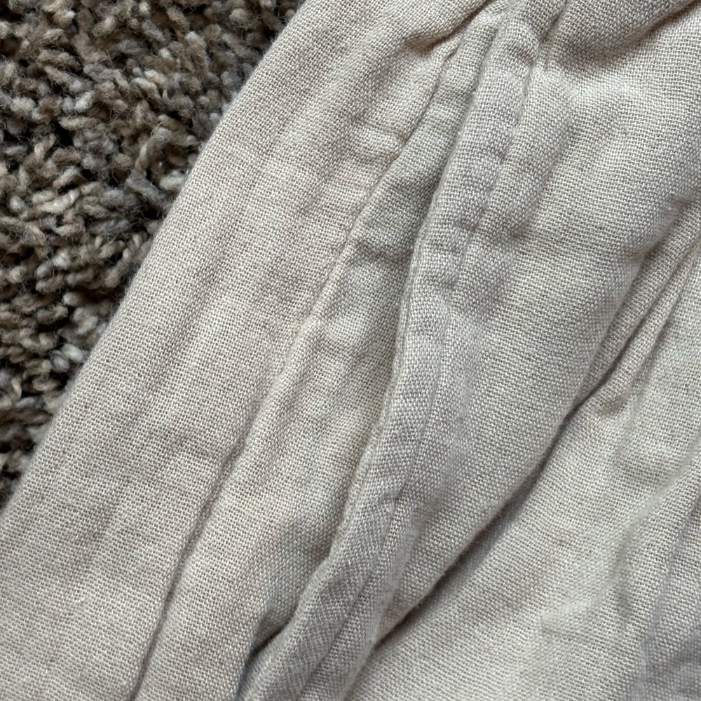 Old Navy tan / khaki wide leg cotton pants clothes - Picture 3 of 6